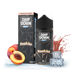 DRIP DOWN FROSTY FREEBASE – PEACH ICE – 100ML (0MG-3MG-6MG)