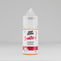 DRIP DOWN CREATION DESSERT SERIES NIC SALT - STRAWBERRY MILKSHAKE - 30ML (35MG)
