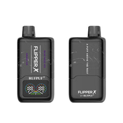FLIPPER X BY RUFPUF DISPOSABLE VAPE - GRAPE ICE + BLUE RAZZ ICE - 20000 PUFFS (50MG)