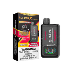 FLIPPER X BY RUFPUF DISPOSABLE VAPE - STRAWBERRY WATERMELON ICE + PINEAPPLE ICE - 20000 PUFFS (50MG)