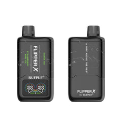 FLIPPER X BY RUFPUF DISPOSABLE VAPE - STRAWBERRY KIWI ICE + GUAVA ICE - 20000 PUFFS (50MG)