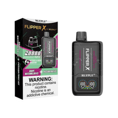 FLIPPER X BY RUFPUF DISPOSABLE VAPE - PASSION FRUIT ICE + GRAPE WATERMELON ICE - 20000 PUFFS (50MG)