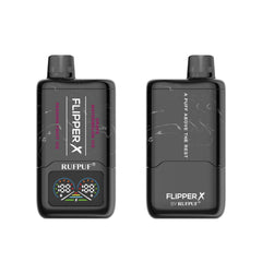 FLIPPER X BY RUFPUF DISPOSABLE VAPE - PASSION FRUIT ICE + GRAPE WATERMELON ICE - 20000 PUFFS (50MG)