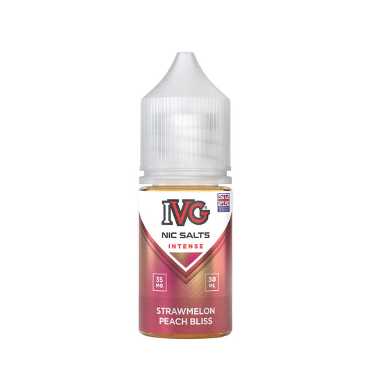 IVG INTENSE NIC SALT - STRAWMELON PEACH BLISS - 30ML (35MG-55MG)