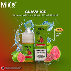 MLIFE NIC SALT - GUAVA ICE - 30ML (50MG)