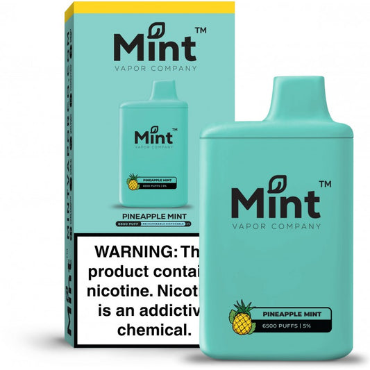MNKE BARS MINT SERIES DISPOSABLE POD - PINEAPPLE MINT - 6500 PUFFS (50MG)