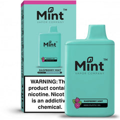 MNKE BARS MINT SERIES DISPOSABLE POD - RASPBERRY MINT - 6500 PUFFS (50MG)