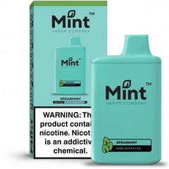 MNKE BARS MINT SERIES DISPOSABLE POD - SPEARMINT - 6500 PUFFS (50MG)