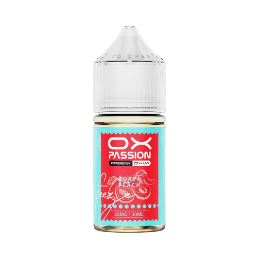 OX PASSION NIC SALT – GUAVA PEACH FREEZE – 30ML (35MG-55MG)
