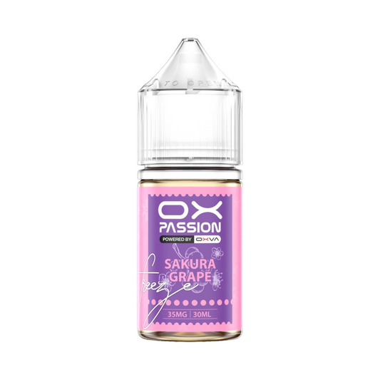 OX PASSION NIC SALT – SAKURA GRAPE FREEZE – 30ML (35MG-55MG)