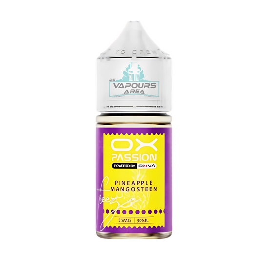OX PASSION NIC SALT – PINEAPPLE MANGOSTEEN FREEZE – 30ML (35MG-55MG)