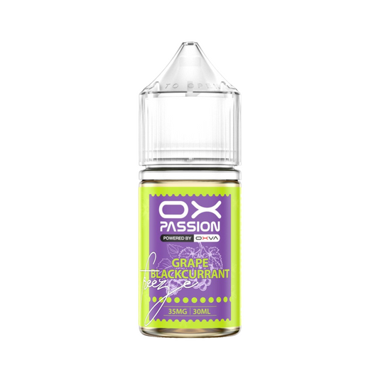OX PASSION NIC SALT – GRAPE BLACKCURRANT FREEZE – 30ML (35MG-55MG)