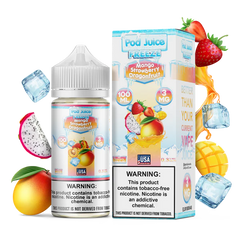 POD JUICE – MANGO STRAWBERRY DRAGONFRUIT FREEZE – 100ML (3MG-6MG-12MG-18MG)