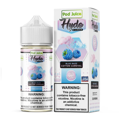 POD JUICE X HYDE – BLUE RAZZ COTTON CARNIVAL – 100ML (3MG-6MG-12MG-18MG)