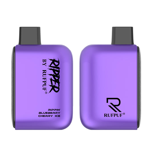 RUFPUF RIPPER – RIPPIN’ BLUEBERRY CHERRY ICE – 6000 PUFFS (50MG)