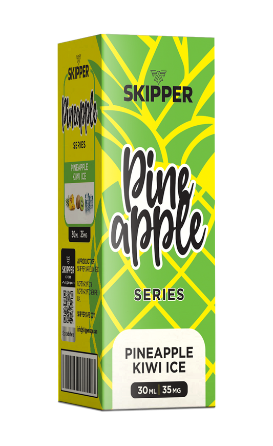 SKIPPER PINEAPPLE SERIES NIC SALT - PINEAPPLE KIWI ICE - 30ML (35MG-50MG)