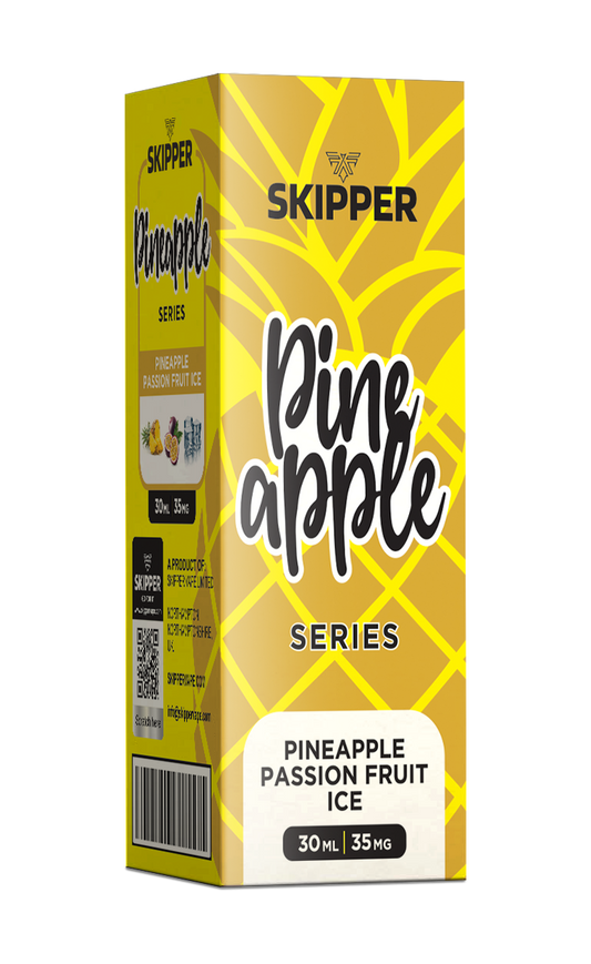 SKIPPER PINEAPPLE SERIES NIC SALT - PINEAPPLE PASSION FRUIT ICE - 30ML (35MG-50MG)