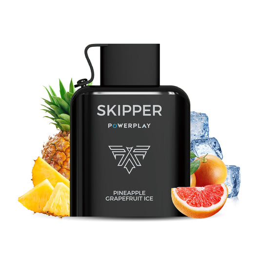 SKIPPER POWERPLAY ICETRONIC PREFILLED POD - PINEAPPLE GRAPEFRUIT ICE - 50MG (16000 PUFFS)