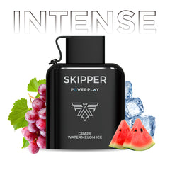 SKIPPER POWERPLAY INTENSE PREFILLED POD - GRAPE WATERMELON ICE - 50MG (16000 PUFFS)