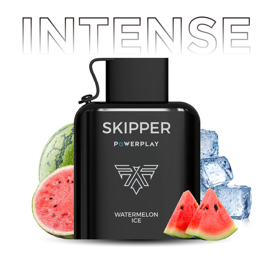 SKIPPER POWERPLAY INTENSE PREFILLED POD - WATERMELON ICE - 50MG (16000 PUFFS)