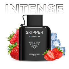 SKIPPER POWERPLAY INTENSE PREFILLED POD - STRAWBERRY ICE - 50MG (16000 PUFFS)