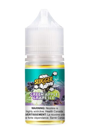SLUGGER NIC SALT – GREEN APPLE GRAPE ICE – 30ML (20MG-35MG-50MG) - Buy Online Vape On Best Prices From Pakistan Vape Shop | De Vapors Area