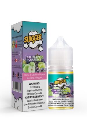 SLUGGER NIC SALT – GREEN APPLE GRAPE ICE – 30ML (20MG-35MG-50MG) - Buy Online Vape On Best Prices From Pakistan Vape Shop | De Vapors Area