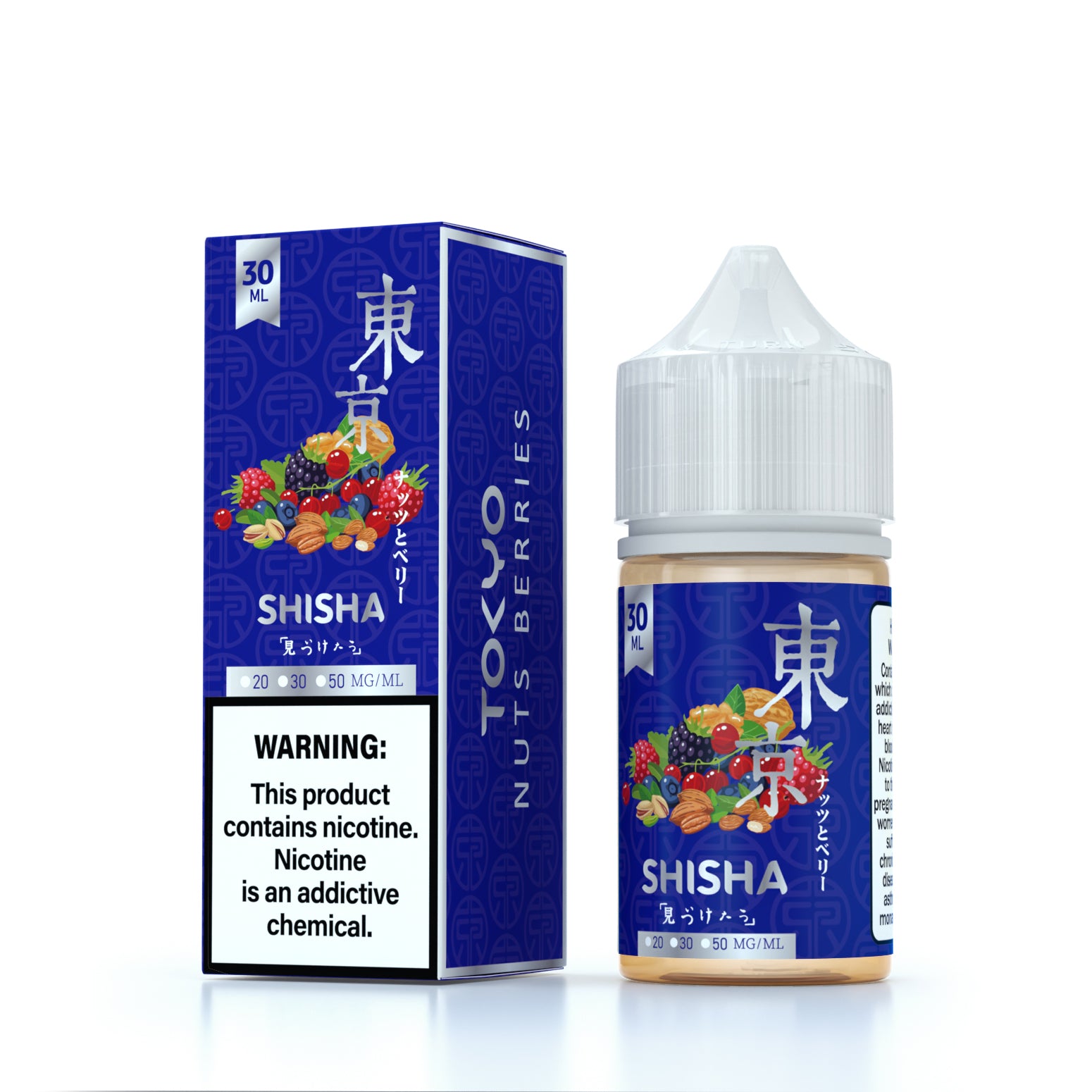 TOKYO SILVER SHISHA SERIES NIC SALT – NUTS BERRIES – 30ML (20MG-30MG-50MG) - Buy Online Vape On Best Prices From Pakistan Vape Shop | De Vapors Area