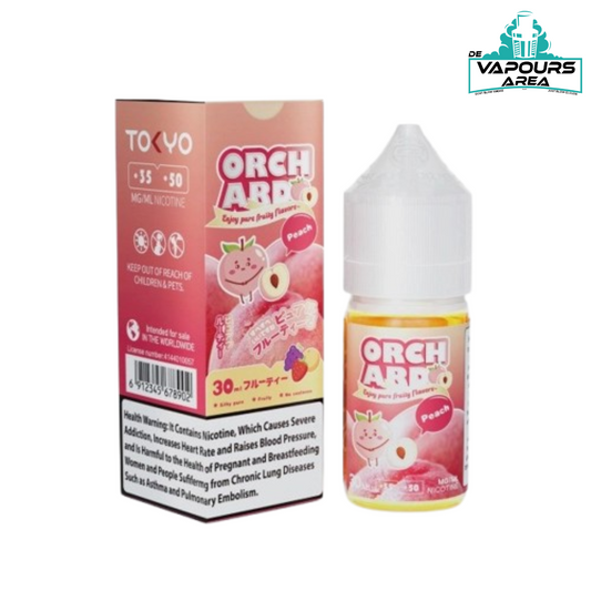 TOKYO ORCHARD SERIES NIC SALT - PEACH ICE - 30ML (35MG-50MG)