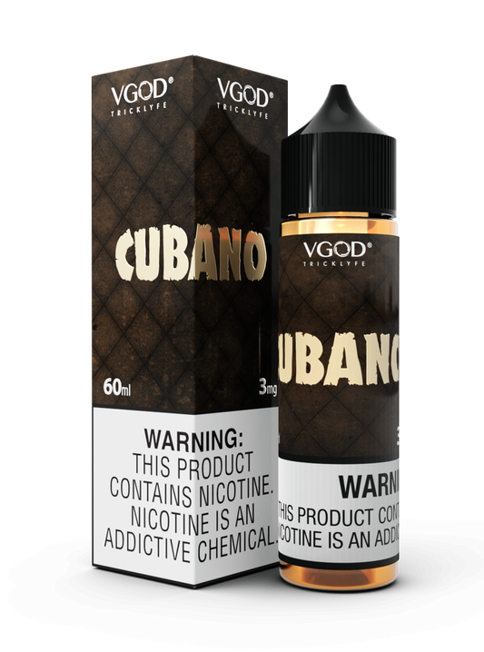 VGOD FREEBASE - CUBANO - 60ML (0MG-3MG-6MG-12MG-18MG)