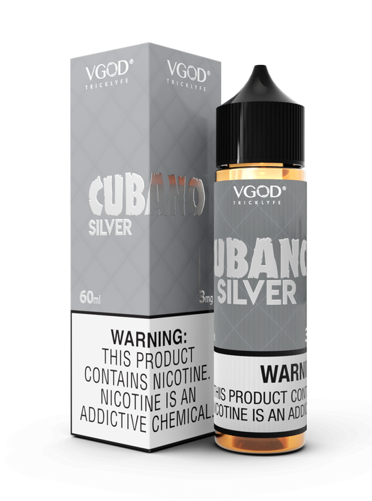 VGOD FREEBASE - CUBANO SILVER - 60ML (0MG-3MG-6MG-12MG-18MG)