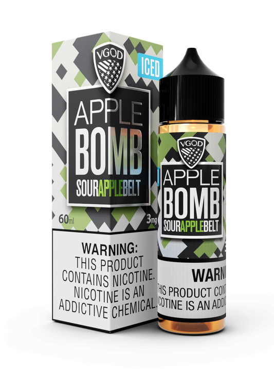 VGOD FREEBASE - ICED APPLE BOMB - 60ML (0MG-3MG-6MG-12MG-18MG)
