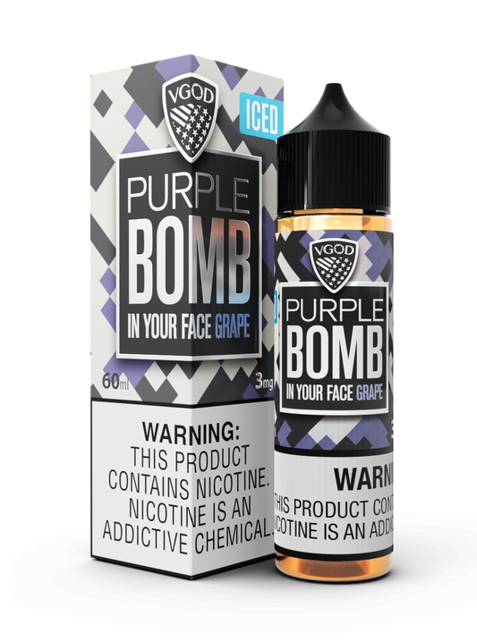 VGOD FREEBASE - ICED PURPLE BOMB - 60ML (0MG-3MG-6MG-12MG-18MG)
