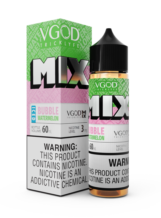 VGOD MIX FREEBASE - ICED BUBBLE WATERMELON - 60ML (0MG-3MG-6MG-12MG-18MG)