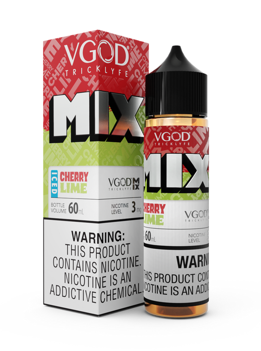 VGOD MIX FREEBASE - ICED CHERRY LIME - 60ML (0MG-3MG-6MG-12MG-18MG)