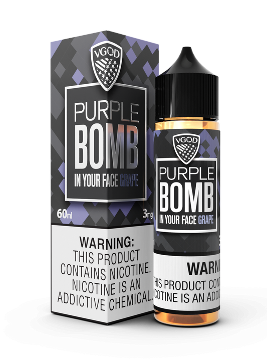 VGOD FREEBASE - PURPLE BOMB - 60ML (0MG-3MG-6MG-12MG-18MG)