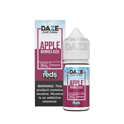 7 DAZE SALT SERIES - REDS APPLE BERRIES ICED - 30ML (30MG-50MG)