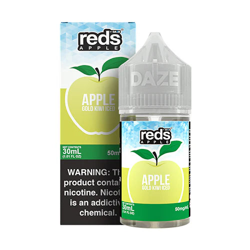 7 DAZE SALT SERIES - REDS APPLE GOLD KIWI ICED - 30ML (30MG-50MG)