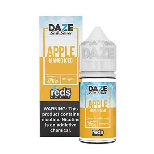 7 DAZE SALT SERIES - REDS APPLE MANGO ICED - 30ML (30MG-50MG)