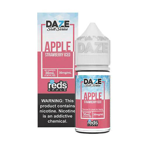 7 DAZE SALT SERIES - REDS APPLE STRAWBERRY ICED - 30ML (30MG-50MG)