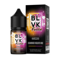 BLVK FUSION NIC SALT – PASSION GRAPE ICE – 30ML (35MG-50MG)