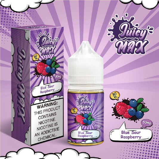 JUICY MAX NIC SALT – BLUE SOUR RASPBERRY – 30ML (30MG)