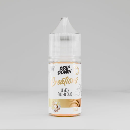 DRIP DOWN CREATION DESSERT SERIES NIC SALT - LEMON POUND CAKE - 30ML (35MG)