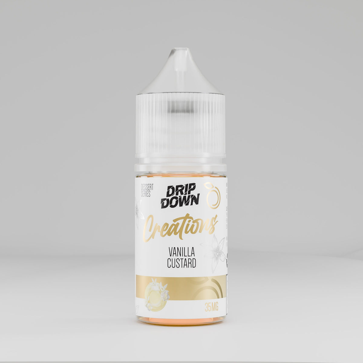 DRIP DOWN CREATION DESSERT SERIES NIC SALT - VANILLA CUSTARD - 30ML (35MG)