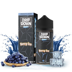 DRIP DOWN FROSTY FREEBASE – BERRY ICE – 100ML (0MG-3MG-6MG)