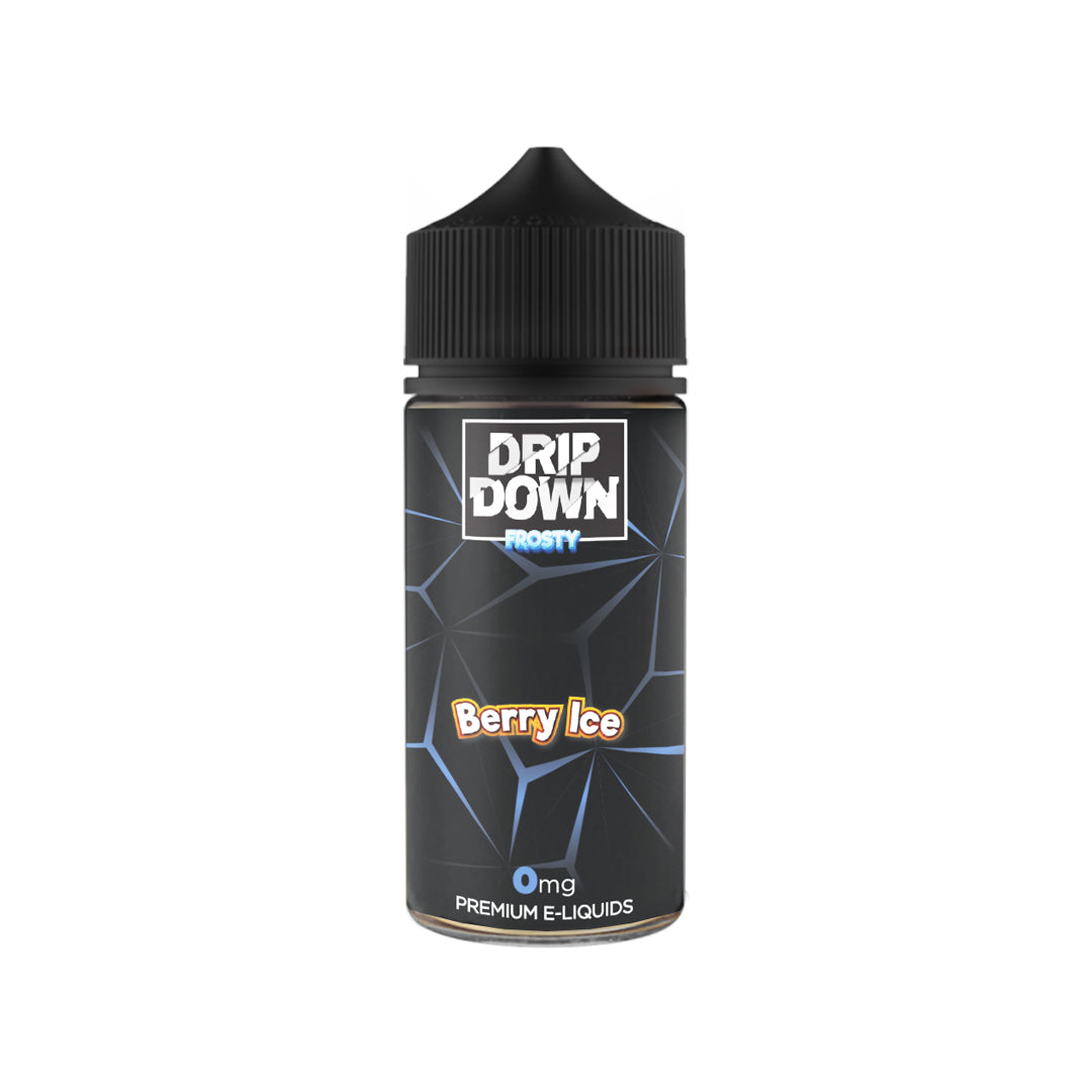 DRIP DOWN FROSTY FREEBASE – BERRY ICE – 100ML (0MG-3MG-6MG)