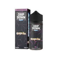 DRIP DOWN FROSTY FREEBASE – GRAPE ICE – 100ML (0MG-3MG-6MG)