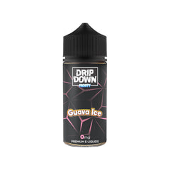 DRIP DOWN FROSTY FREEBASE – GUAVA ICE – 100ML (0MG-3MG-6MG)