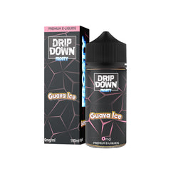 DRIP DOWN FROSTY FREEBASE – GUAVA ICE – 100ML (0MG-3MG-6MG)