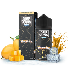 DRIP DOWN FROSTY FREEBASE – MANGO ICE – 100ML (0MG-3MG-6MG)